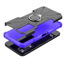 For Infinix Note 11 Armor Bear Shockproof PC + TPU Phone Case(Purple)