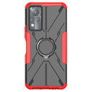 For Infinix Note 11 Armor Bear Shockproof PC + TPU Phone Case(Red)