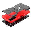 For Infinix Note 11 Armor Bear Shockproof PC + TPU Phone Case(Red)