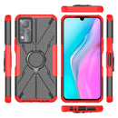 For Infinix Note 11 Armor Bear Shockproof PC + TPU Phone Case(Red)