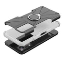 For Infinix Note 11 Armor Bear Shockproof PC + TPU Phone Case(White)