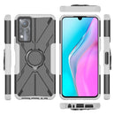 For Infinix Note 11 Armor Bear Shockproof PC + TPU Phone Case(White)