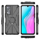 For Infinix Note 11 Armor Bear Shockproof PC + TPU Phone Case(Black)