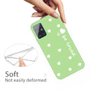For Galaxy A51 Smiling Love Heart Pattern Frosted TPU Protective Case(Green)