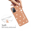 For Galaxy A51 Smiling Love Heart Pattern Frosted TPU Protective Case(Coral Orange)
