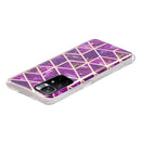 For Xiaomi Redmi Note 11 4G Electroplating Pattern TPU Phone Case(Purple Rhombus)