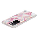 For Xiaomi Redmi Note 11 4G Electroplating Pattern TPU Phone Case(Pink White Rhombus)