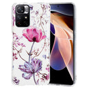 For Xiaomi Redmi Note 11 4G Electroplating Pattern TPU Phone Case(Lotus)