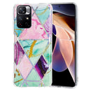 For Xiaomi Redmi Note 11 4G Electroplating Pattern TPU Phone Case(Triangular Rhombus)