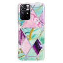 For Xiaomi Redmi Note 11 4G Electroplating Pattern TPU Phone Case(Triangular Rhombus)