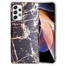 For Samsung Galaxy A33 5G Electroplating Pattern TPU Phone Case(Black Gold)