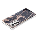 For Samsung Galaxy A33 5G Electroplating Pattern TPU Phone Case(Black Gold)