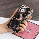 For Samsung Galaxy A33 5G Electroplating Pattern TPU Phone Case(Black Gold)