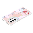 For Samsung Galaxy A33 5G Electroplating Pattern TPU Phone Case(Pink Rhombus)