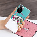 For Xiaomi Redmi Note 11 Pro 4G / 5G Luminous TPU Protective Phone Case(Headset Dog)
