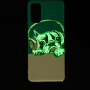 For Samsung Galaxy A13 4G Luminous TPU Protective Phone Case(Headset Dog)