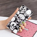 For Samsung Galaxy A13 4G Luminous TPU Protective Phone Case(Skull)