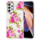For Samsung Galaxy A13 4G Luminous TPU Protective Phone Case(Rose Flower)