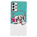 For Samsung Galaxy A33 5G Luminous TPU Protective Phone Case(Headset Dog)