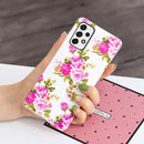 For Samsung Galaxy A33 5G Luminous TPU Protective Phone Case(Rose Flower)