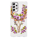 For Samsung Galaxy A53 5G Luminous TPU Protective Phone Case(Flower Deer)