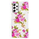 For Samsung Galaxy A53 5G Luminous TPU Protective Phone Case(Rose Flower)