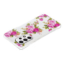 For Samsung Galaxy A53 5G Luminous TPU Protective Phone Case(Rose Flower)