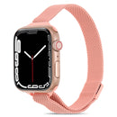 Milanese Small Waist Watch Band For Apple Watch Series 8&7 41mm / SE 2&6&SE&5&4 40mm / 3&2&1 38mm(Barbie Pink)