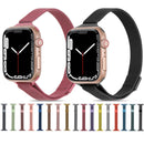 Milanese Small Waist Watch Band For Apple Watch Series 8&7 41mm / SE 2&6&SE&5&4 40mm / 3&2&1 38mm(Cold Grey)