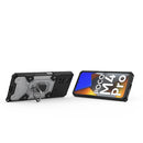 For Xiaomi Poco M4 Pro 4G Space PC+TPU Shockproof Phone Case with Ring Holder(White)