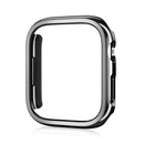 Electroplated PC Hollow Watch Protective Case For Apple Watch Series 7 41mm(Black)