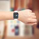 Electroplated PC Hollow Watch Protective Case For Apple Watch Series 7 41mm(Black)