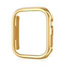 Electroplated PC Hollow Watch Protective Case For Apple Watch Series 7 41mm(Gold)