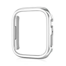 Electroplated PC Hollow Watch Protective Case For Apple Watch Series 7 41mm(Silver)