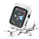 Electroplated PC Hollow Watch Protective Case For Apple Watch Series 7 41mm(Silver)