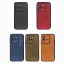 For vivo iQOO Neo6 Accurate Hole Two-color Calf Texture PU Phone Case(Black)