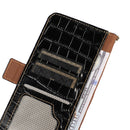 For Samsung Galaxy A53 5G Crocodile Top Layer Cowhide Leather Phone Case(Black)