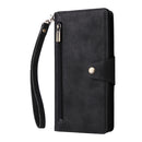 For Samsung Galaxy A32 4G Rivet Buckle 9 Cards Three Fold Leather Phone Case(Black)