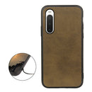 For Sony Xperia 10 IV Two-color Cowhide Texture PU Shockproof Phone Case(Green)