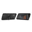 For Realme GT Neo3 Shockproof PC + TPU Holder Phone Case(Black)
