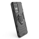 For Realme GT Neo3 Shockproof PC + TPU Holder Phone Case(Black)