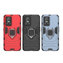 For Realme GT Neo3 Shockproof PC + TPU Holder Phone Case(Black)