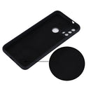 For Motorola Moto E20 / E30 / E40 Pure Color Liquid Silicone Shockproof Phone Case(Black)