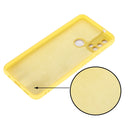 For Motorola Moto E20 / E30 / E40 Pure Color Liquid Silicone Shockproof Phone Case(Yellow)