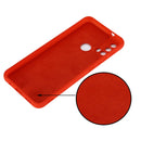 For Motorola Moto E20 / E30 / E40 Pure Color Liquid Silicone Shockproof Phone Case(Red)