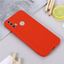 For Motorola Moto E20 / E30 / E40 Pure Color Liquid Silicone Shockproof Phone Case(Red)