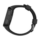 For Garmin Forerunner 35 Black Buckle Silicone Watch Band(Black)