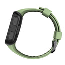 For Garmin Forerunner 35 Black Buckle Silicone Watch Band(Army Green)