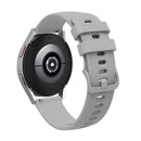 20mm Pockmarked Tonal Buckle Silicone Watch Band for Huawei Watch / Samsung Galaxy Watch(Grey)