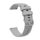 20mm Pockmarked Tonal Buckle Silicone Watch Band for Huawei Watch / Samsung Galaxy Watch(Grey)